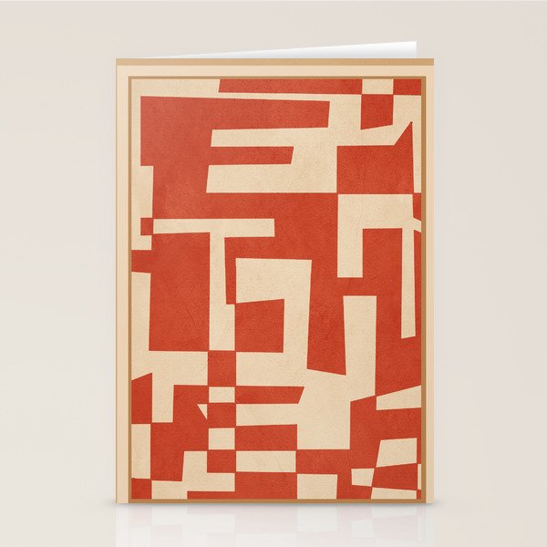 Abstract Edged Form 2 Stationery Card Gallery Image 2