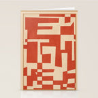 Abstract Edged Form 2 Stationery Card Gallery Image 2