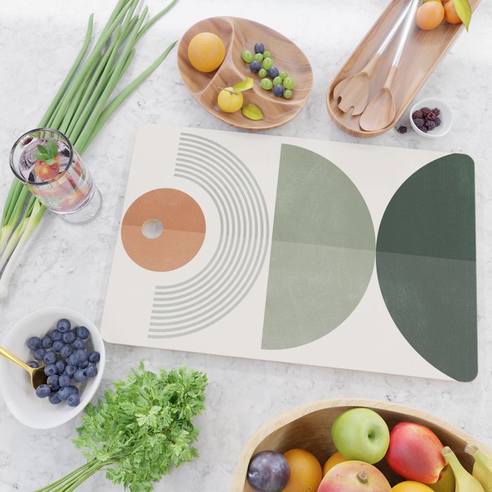 Minimal Geometric Shapes 175 Cutting Board Gallery Image 2