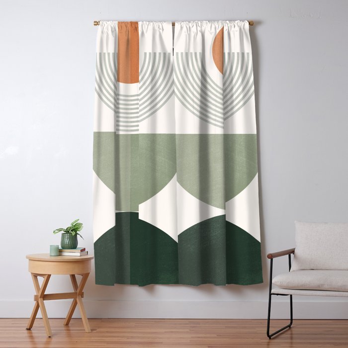 Minimal Geometric Shapes 175 Window Curtain Gallery Image 5