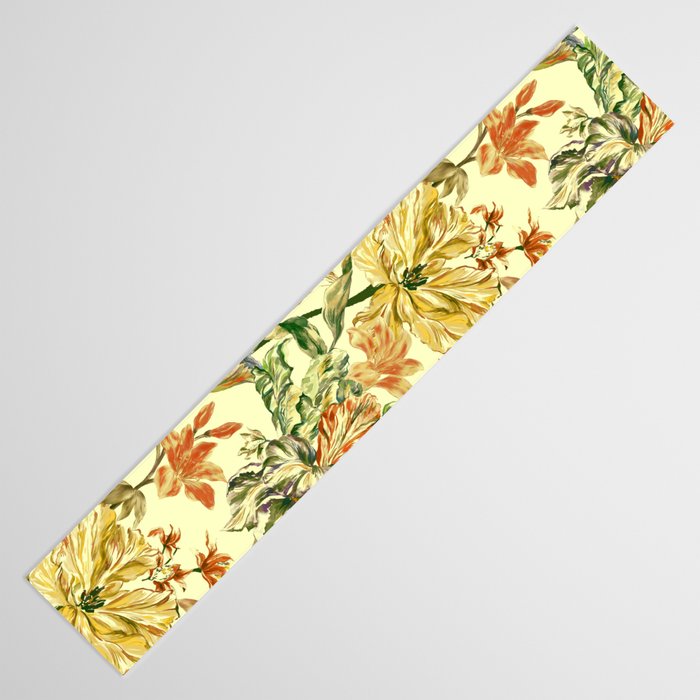 Watercolor Golden Bloom Table Runner Gallery Image 3
