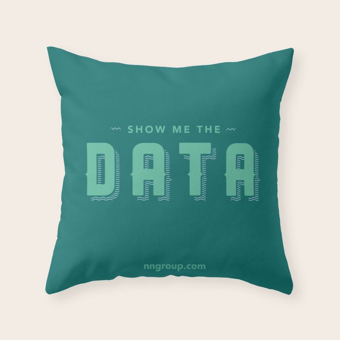 Show Me The Data Throw Pillow Gallery Image 6