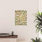 Matisse Inspired Colorful Abstract Leaves with Flowers Poster Gallery Image 2