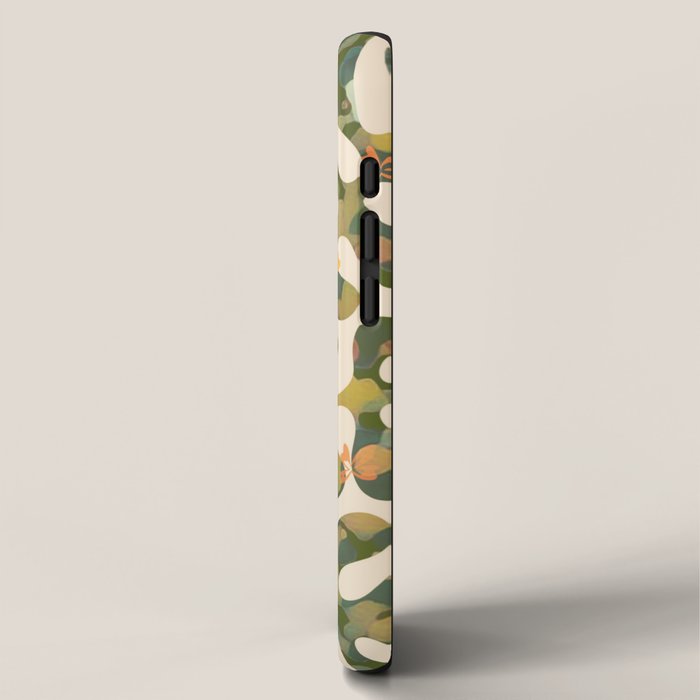 Matisse Inspired Colorful Abstract Leaves with Flowers iPhone Case Gallery Image 2