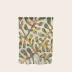 Matisse Inspired Colorful Abstract Leaves with Flowers Wall Hanging Gallery Image 1