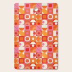 Retro Geo Pop Orange Pink Pattern Cutting Board Gallery Image 1