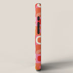 Retro Geo Pop Orange Pink Pattern iPhone Case Gallery Image 2