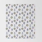 Ginger Jar Christmas Throw Blanket Gallery Image 2