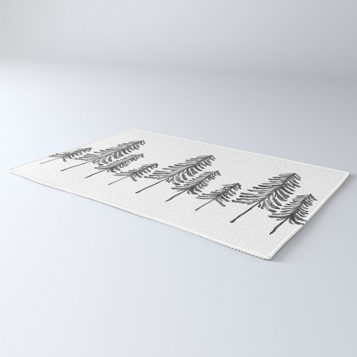 Pine Trees - Black Ink Rug Gallery Image 3