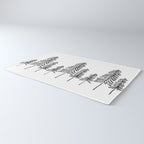 Pine Trees - Black Ink Rug Gallery Image 3