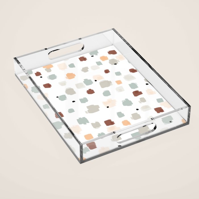 Bloom Field - Peach Acrylic Tray Gallery Image 1