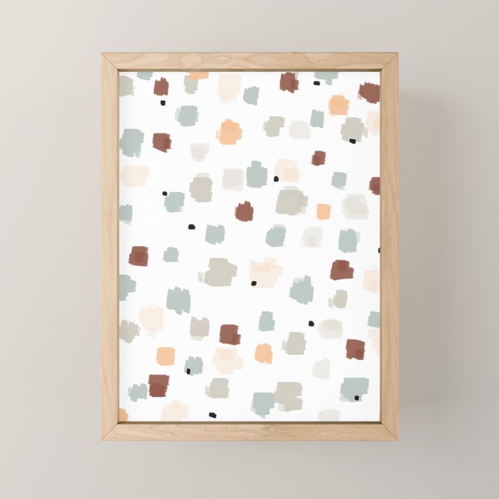 Bloom Field - Peach Mini Art Print Gallery Image 1