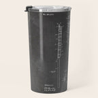 Lacrosse Stick Patent - Lacrosse Player Art - Black Chalkboard Travel Mug Gallery Image 3