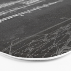 Lacrosse Stick Patent - Lacrosse Player Art - Black Chalkboard Bath Mat Gallery Image 3