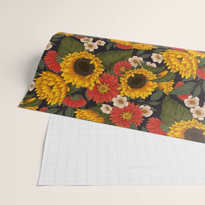 Sunflower Meadow Wrapping Paper Gallery Image 2