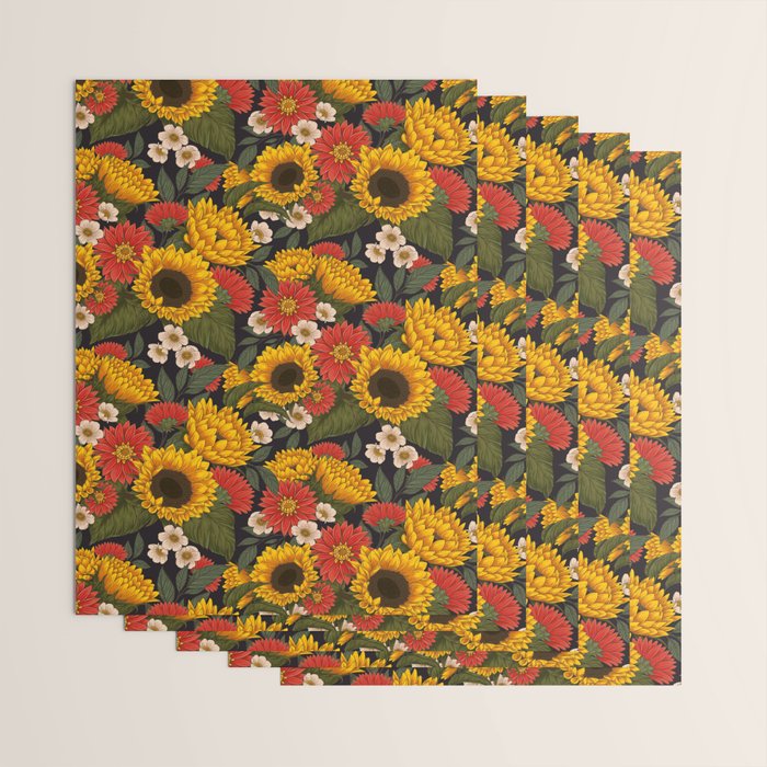 Sunflower Meadow Wrapping Paper Gallery Image 3