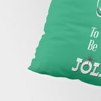 'Tis The Season - Retro Santa Green Pillow Sham Gallery Image 4