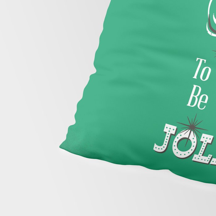 'Tis The Season - Retro Santa Green Pillow Sham Gallery Image 4