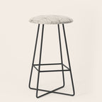Gisela Geometric Line Art - Black and White Stool Gallery Image 1