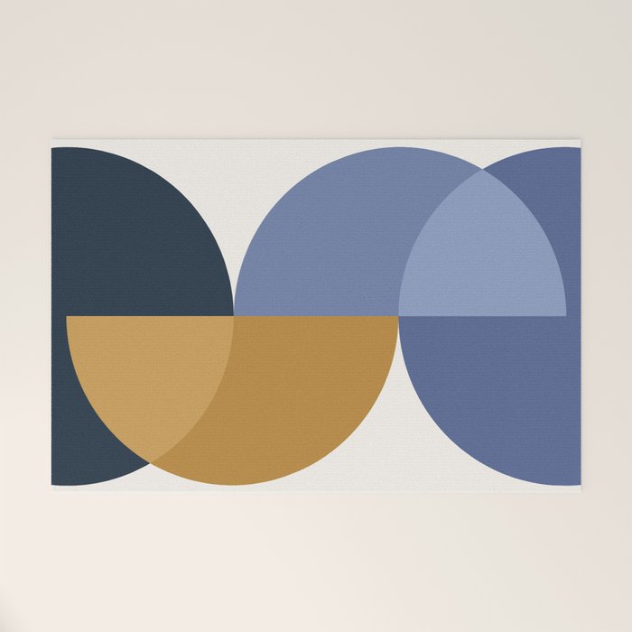 Geometric Harmony XXXV Welcome Mat Gallery Image 1