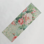 Vintage Botanical Fabric Pattern Yoga Mat Gallery Image 1
