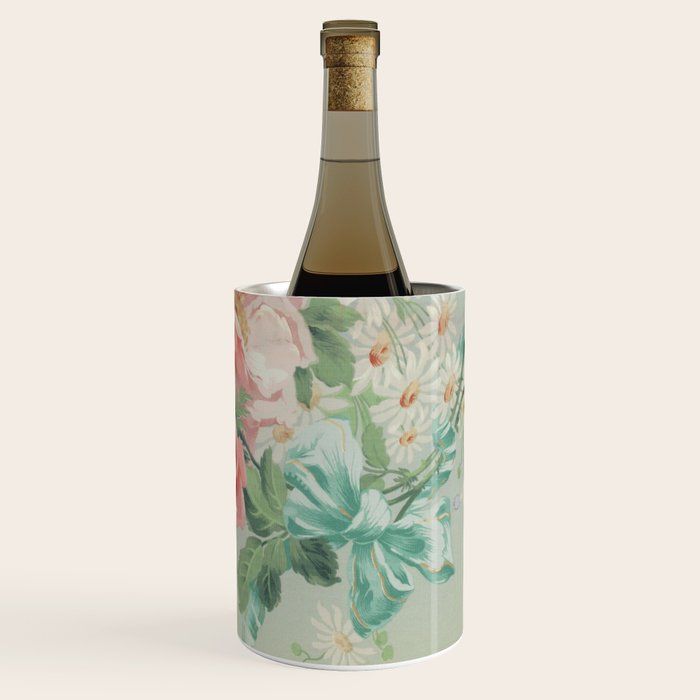 Vintage Botanical Fabric Pattern Wine Chiller Gallery Image 3