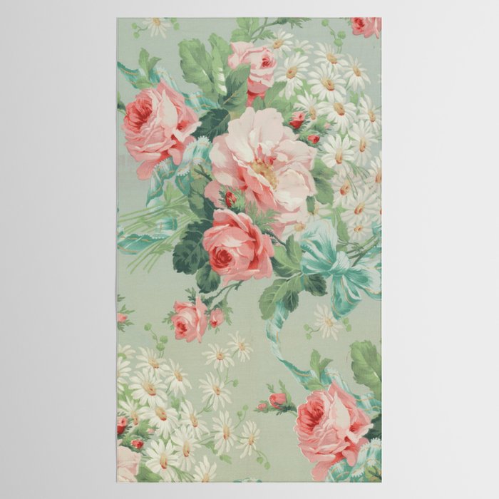 Vintage Botanical Fabric Pattern Tablecloth Gallery Image 2