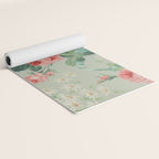 Vintage Botanical Fabric Pattern Yoga Mat Gallery Image 2