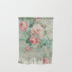 Vintage Botanical Fabric Pattern Wall Hanging Gallery Image 1