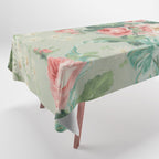 Vintage Botanical Fabric Pattern Tablecloth Gallery Image 1