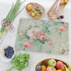 Vintage Botanical Fabric Pattern Cutting Board Gallery Image 2