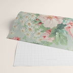Vintage Botanical Fabric Pattern Wrapping Paper Gallery Image 2