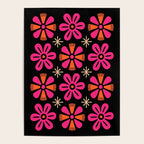 Retro Mid Century Modern Floral Pattern Poster Gallery Image 4