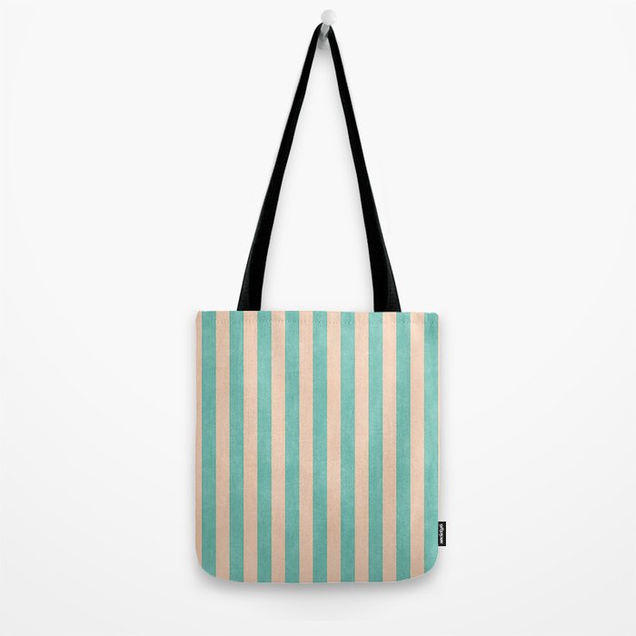 STRIPES 001 F - Mint Tote Bag Gallery Image 2