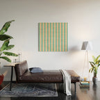 STRIPES 001 F - Mint Wood Wall Art Gallery Image 2