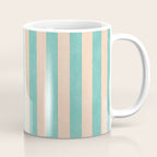 STRIPES 001 F - Mint Coffee Mug Gallery Image 1