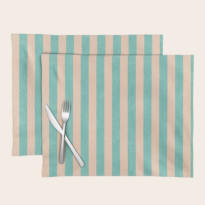 STRIPES 001 F - Mint Placemat Gallery Image 1