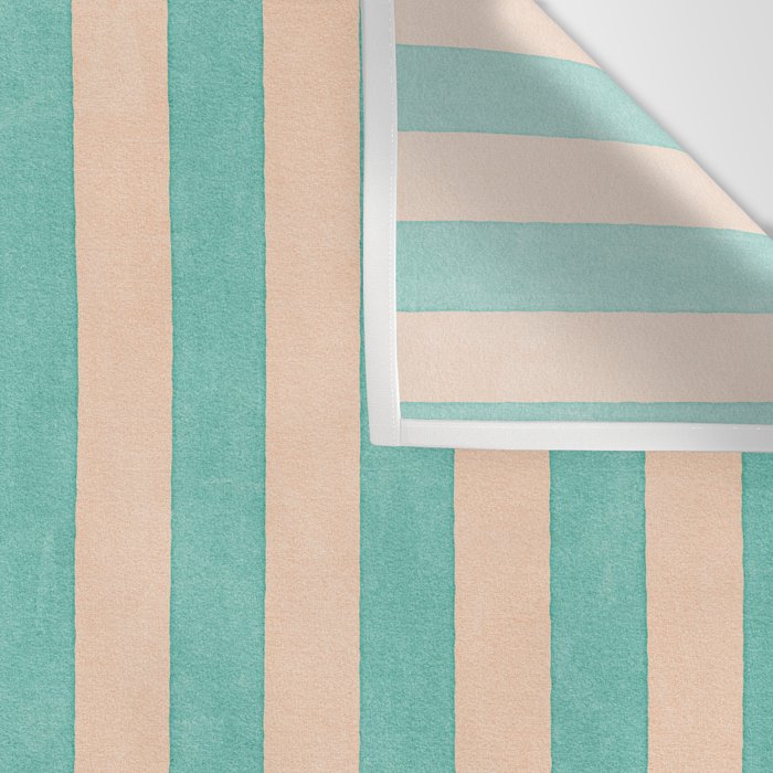 STRIPES 001 F - Mint Wall Tapestry Gallery Image 3