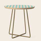 STRIPES 001 F - Mint Side Table Gallery Image 1