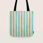 STRIPES 001 F - Mint Tote Bag Gallery Image 1
