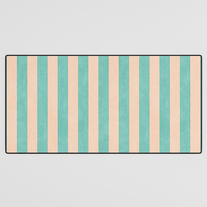 STRIPES 001 F - Mint Desk Mat Gallery Image 3