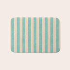 STRIPES 001 F - Mint Bath Mat Gallery Image 1