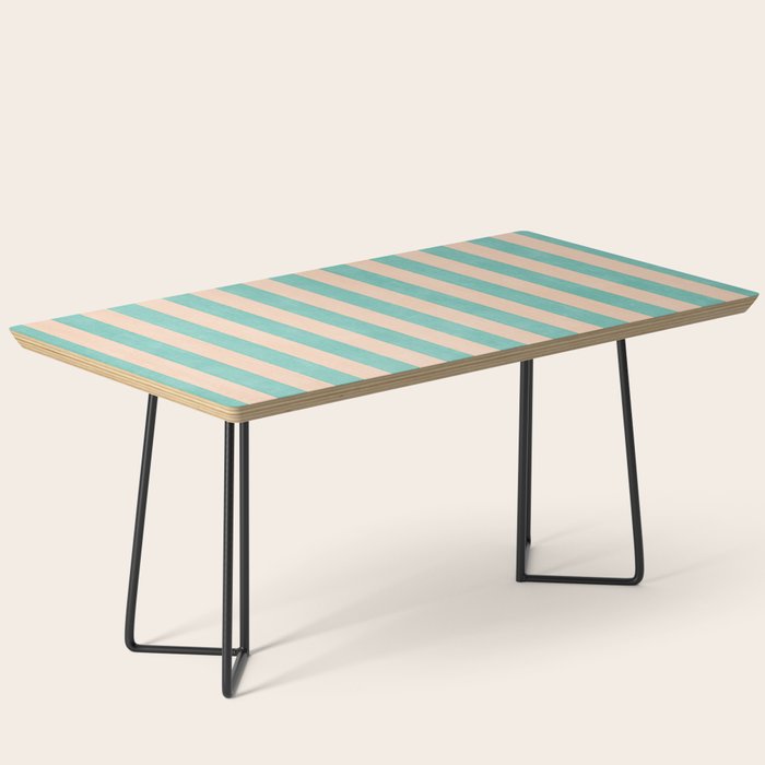 STRIPES 001 F - Mint Coffee Table Gallery Image 1