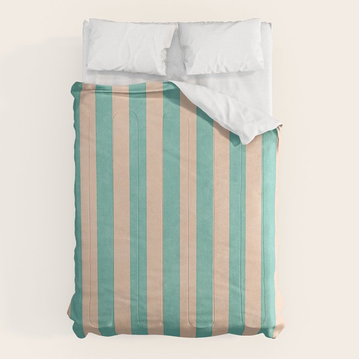 STRIPES 001 F - Mint Comforter Gallery Image 1