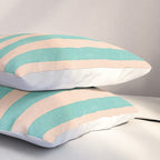 STRIPES 001 F - Mint Pillow Sham Gallery Image 3