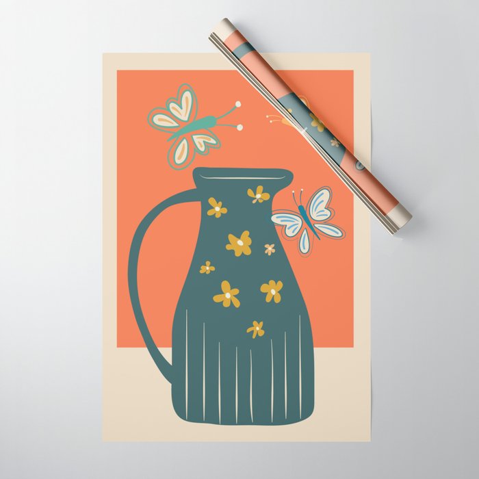 Modern Botanicals No 8 Wrapping Paper Gallery Image 1