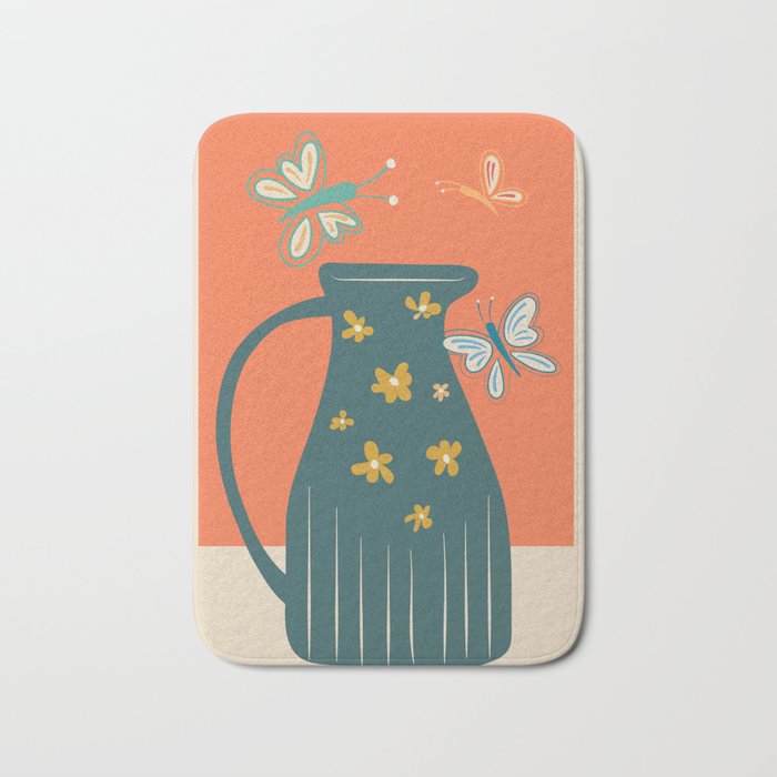 Modern Botanicals No 8 Bath Mat Gallery Image 1