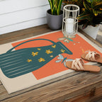 Modern Botanicals No 8 Outdoor Rug Gallery Image 2