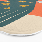 Modern Botanicals No 8 Bath Mat Gallery Image 3