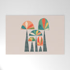Quirky retro palm trees Welcome Mat Gallery Image 1